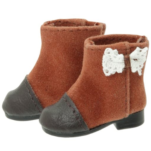 Lace Ribbon Suede Boots (Camel Brown), Azone, Accessories, 1/6, 4573199926940
